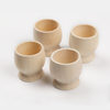 DIY wooden egg holder children play house wine cup toy painted egg holder cup wooden wine cup graffiti ornaments