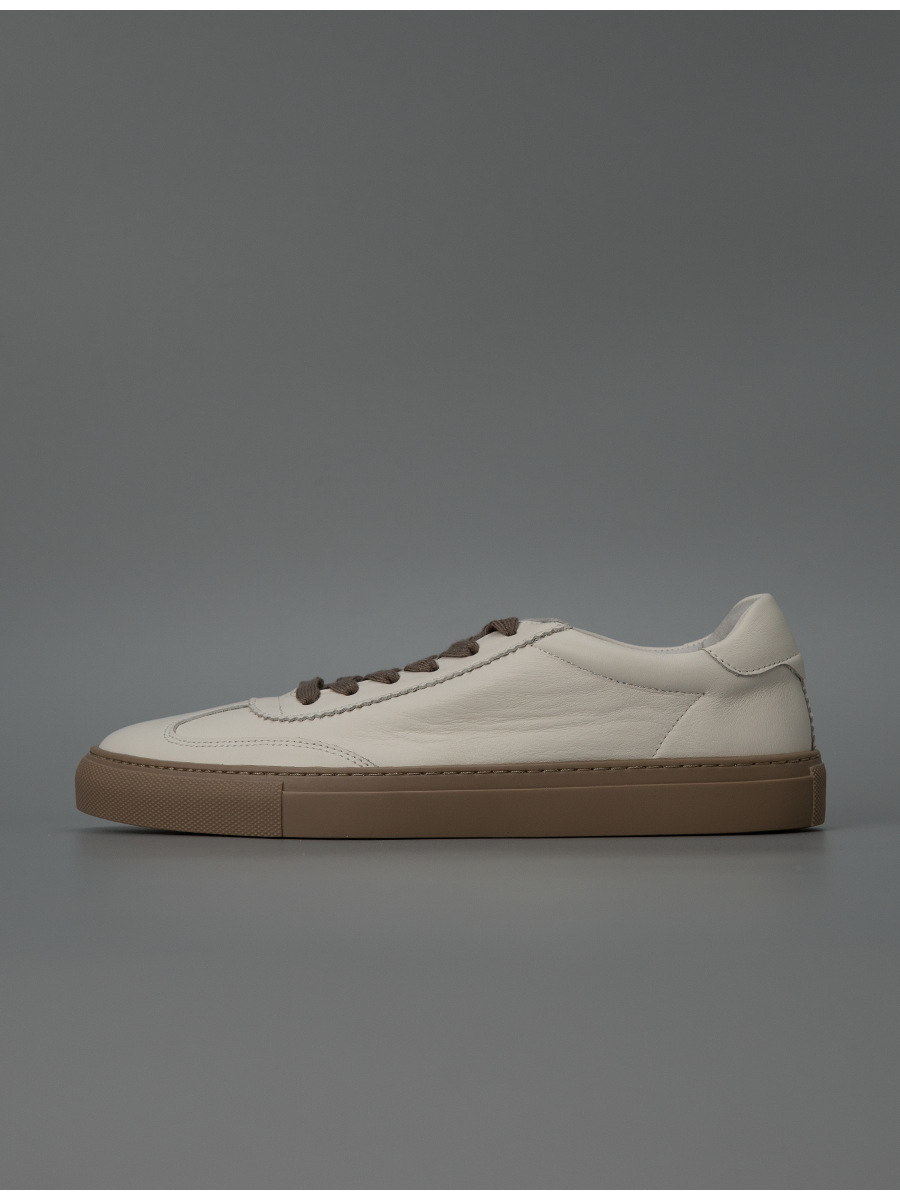 Giày sneaker nam da trắng thủ công thoáng khí dễ phối đồ — Màu trắng