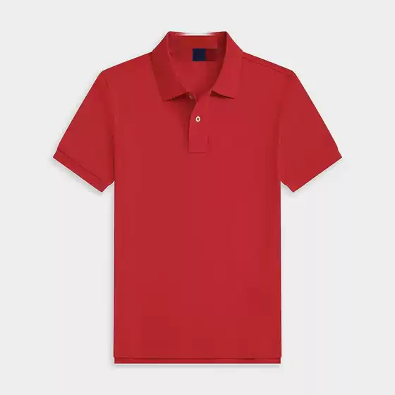 Cross border summer men's embroidered big color horse men's polo shirt pure cotton plus size loose short sleeved T-shirt Paul shirt