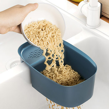 Kitchen Sink Drain Rack Household Filter Net Dishwashing Sink Drain Basket Hanging Dishwashing Basin Drain Strainer