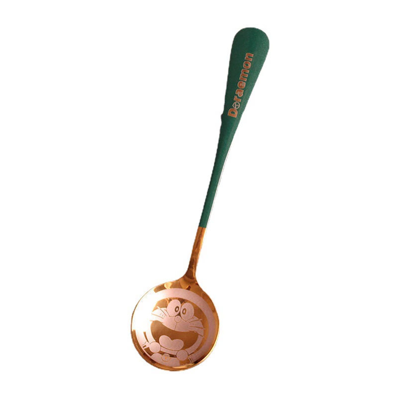 Stainless Steel Xingba Spoon Home Internet Celebrity Boutique Spoon Creative Ins Korean Style Spoon Cute Goddess Dingdang Cat Spoon