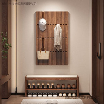 Old Elm Wood Coat Rack Piano Key Coat Rack Entrance Coat Area Storage Rack Door Entry Wall Coat Rack