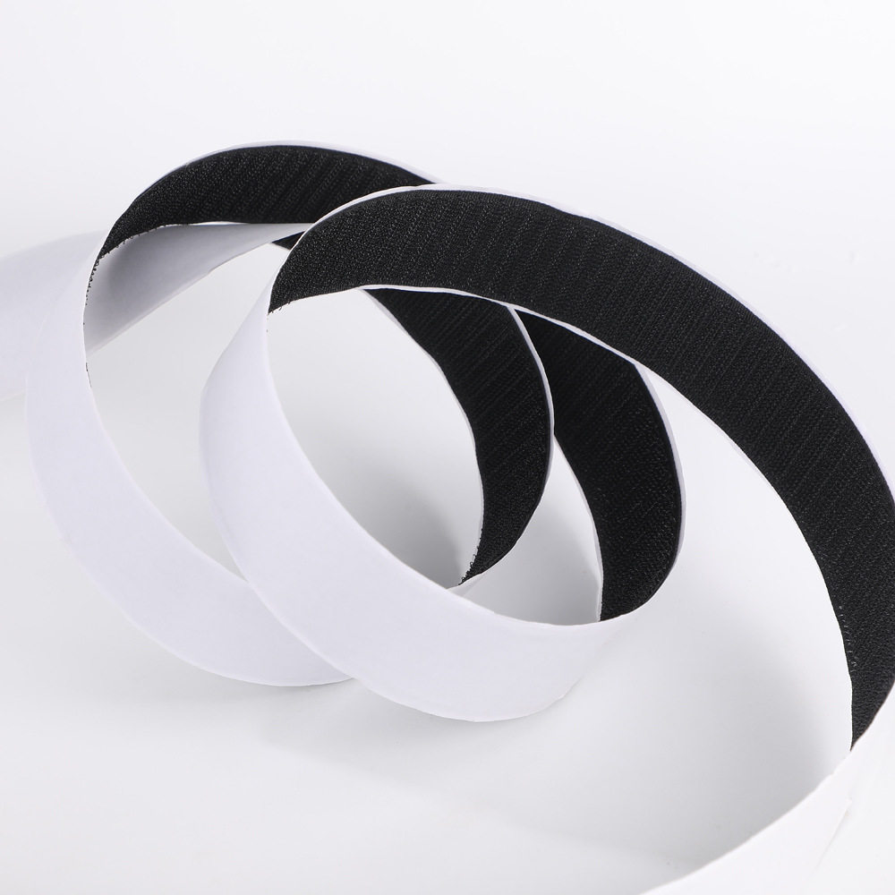 Adhesive Velcro hook surface wool surface strong adhesive wool surface seamless fixed screen window curtain double-sided self-adhesive buckle wholesale