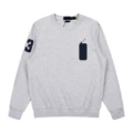 Sweatshirt crew neck gray big horse black label
