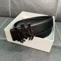 Eight-claw black buckle plain strap