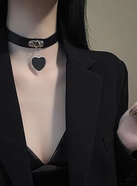 爱心项圈女颈带颈圈链子颈环choker项链性感锁骨链脖子情侣颈链