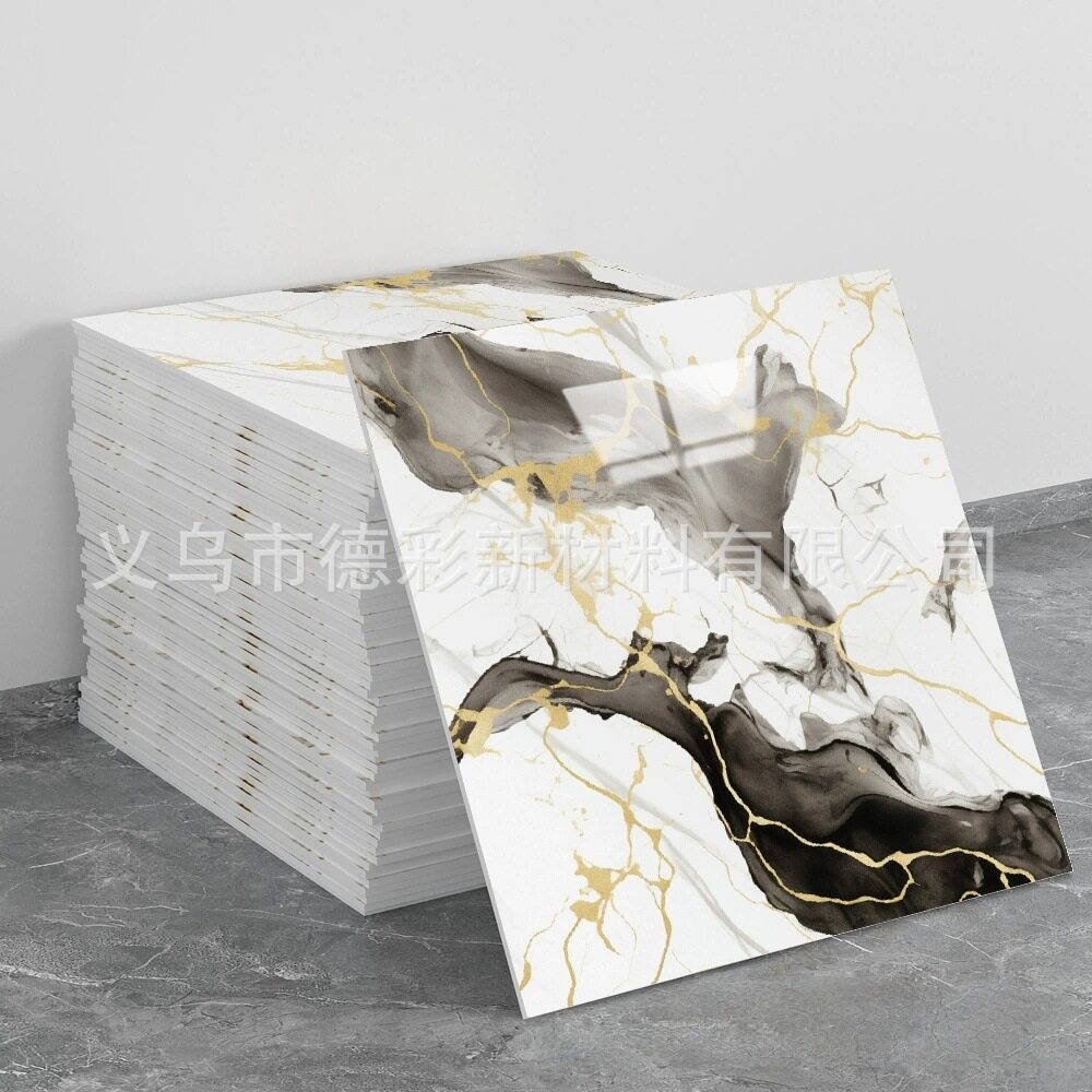 自粘防水仿瓷砖墙贴铝塑板翻新装饰遮丑大理石厨房墙面贴纸卫生间