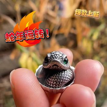 New Product Snake Comes to Run Original Year of the Snake Zodiac Retro Red Rope Bracelet Couple 2025 Zodiac Year Friend Gift