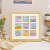 Oil painting stick picture frame diy four-grid nine-grid hand-made creative gift wholesale square photo frame decoration