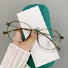 Glasses frame myopia women can be equipped with the degree of student art without makeup daily anti-blue light flat glasses Korean TR8374