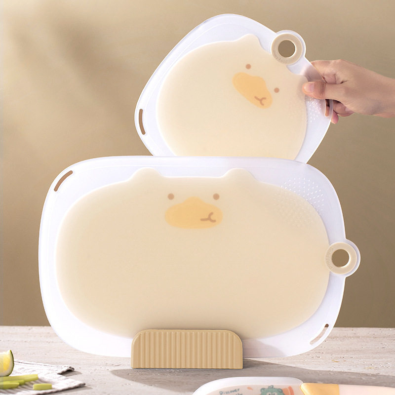 Food-Grade Cutting Board, Household Non-Slip Chopping Board, Small Cutting Board Set, Baby Food Supplement, Small Fruit Knife Set, Antibacterial for Fruits and Vegetables