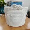 Factory Direct Sales, Professional Storage, Amazon-Supplied, Round Cotton Rope Woven Flower Pot, Toy Handle, Storage Basket, Portable