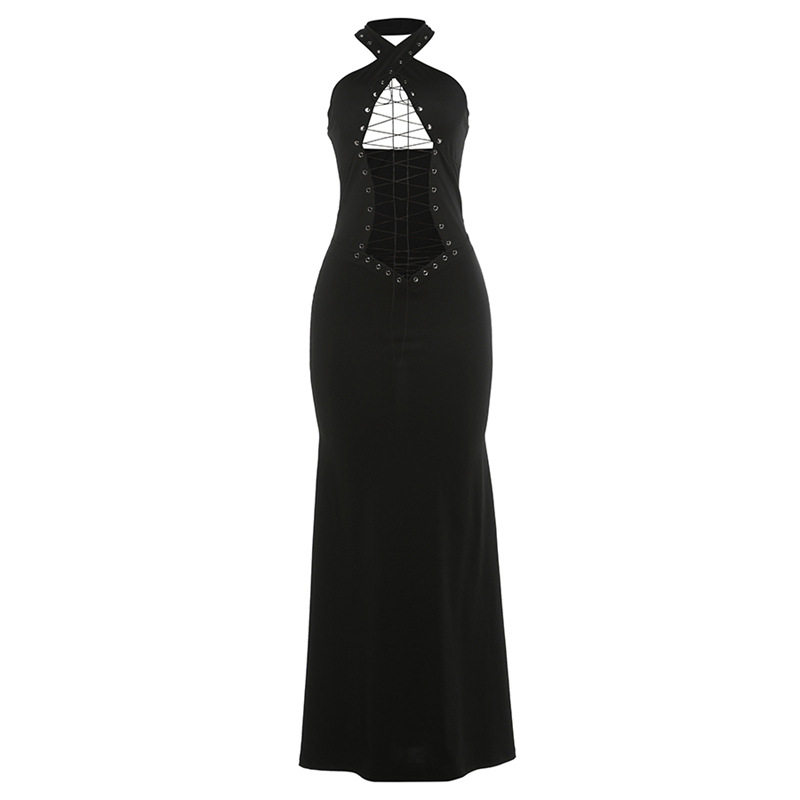 Womens Sexy Cross Back Bodycon Dress Spring Collection Figure Hugging Stylish Backless Perfect for Parties