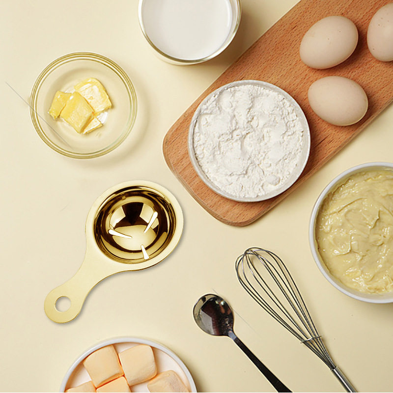 304 stainless steel egg white separator household kitchen baking tools egg yolk protein separator egg liquid filter