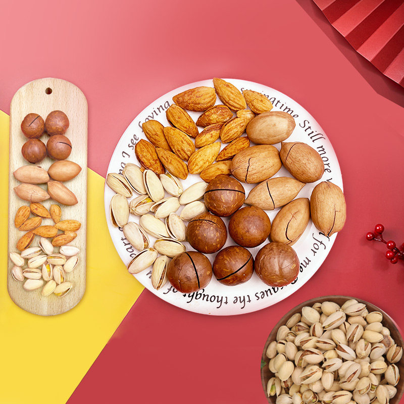 Nut gift box combination box 5kg mixed dried fruit nut snacks gift bag Hawaiian fruit annual wholesale