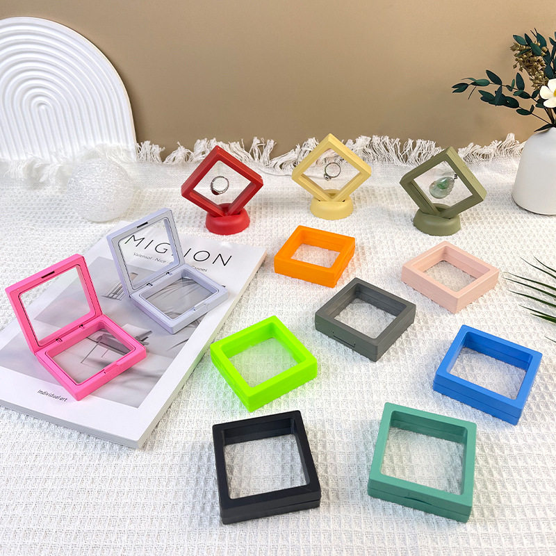 Pe Film Box Jewelry Storage Box Floating Box Jewelry Box Jewelry Display Stand Earrings Bracelet Necklace Packaging Box
