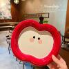 Internet Celebrity Apple Plate Cartoon Ins High-Looking Cute Ceramic Apple Cup Bowl Dish Spoon