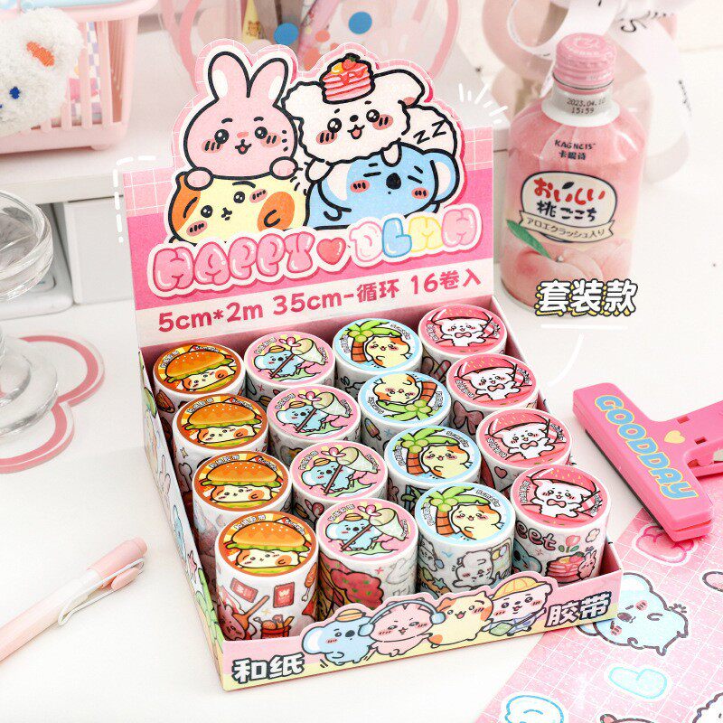 40007-Dolimihana 和紙テープ シングルロール（4種混合）