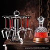 Burgundy Wine Glass suit Household Light Luxury High-end Ornaments Crystal Glass Goblet Rotating Decanter Wine Utensils