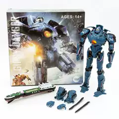 NECA Pacific Rim 2 China Mecha Storm Red Double Swords Dangerous Wanderer Eureka Hand-made Model