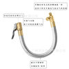 Air pump extension inflatable tube stainless steel pressure-resistant tube car motorcycle bicycle tire inflatable deflatable copper