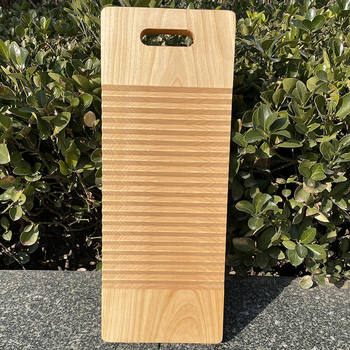 Solid Wood Washboard for Kneeling, Large Washboard for Home Use, Thickened Portable Wooden Kneeling Board, Old-Fashioned and Durable