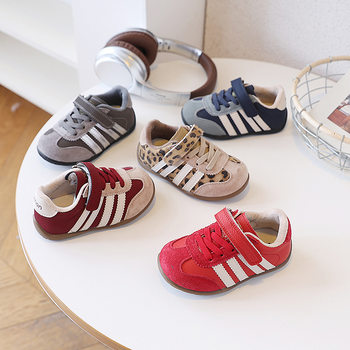 Children's Shoes, Girls' Shoes, Sports Shoes, 2025 New Kidsren's Cotton Shoes, Fleece-Lined Warm Boys' Moral Training Shoes, Casual Shoes