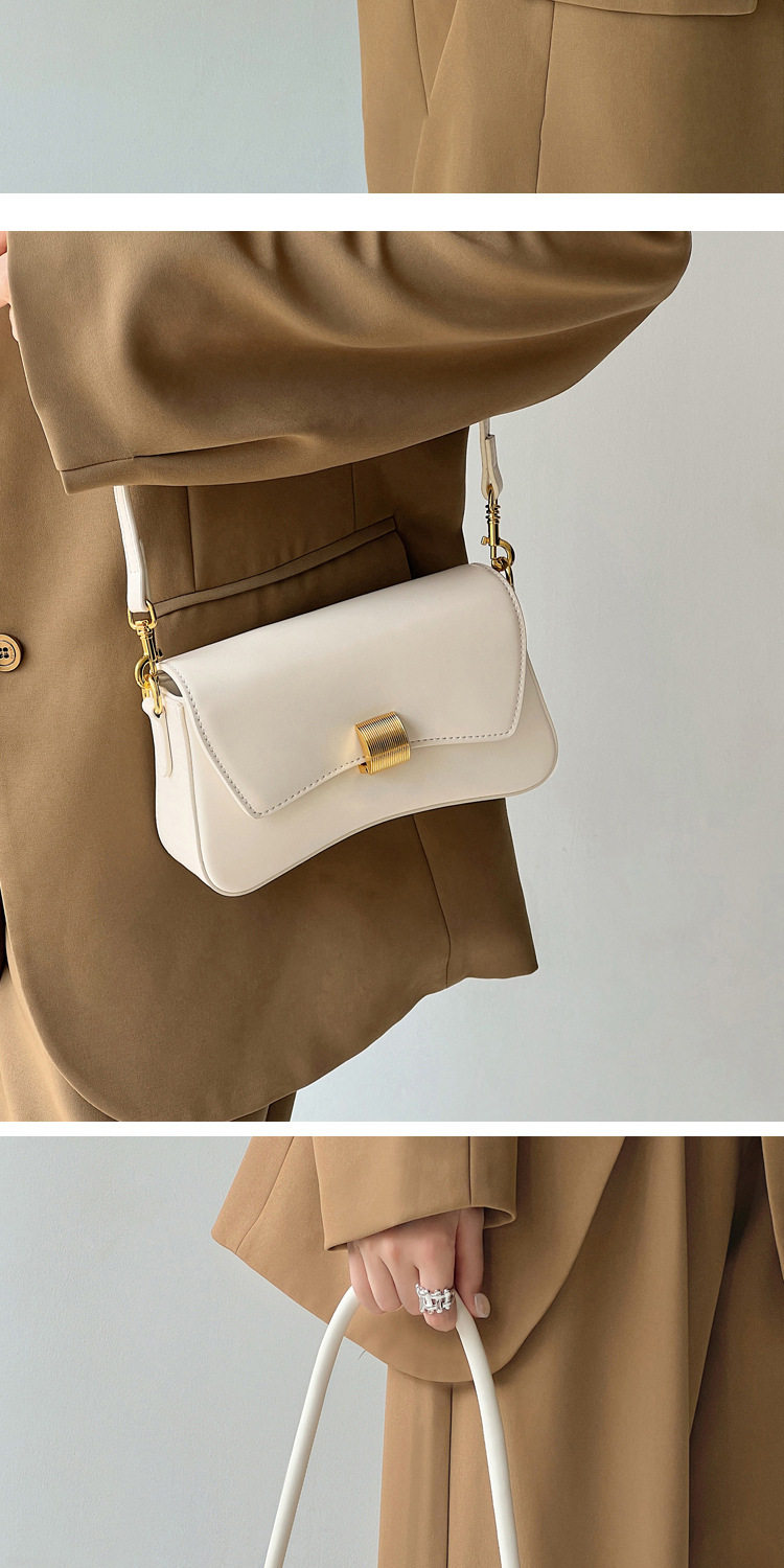 Baguette Bag New Simple Casual Solid Color Underarm Women's Bag Urban Style All-match Crossbody Women's Bag 14 undefined