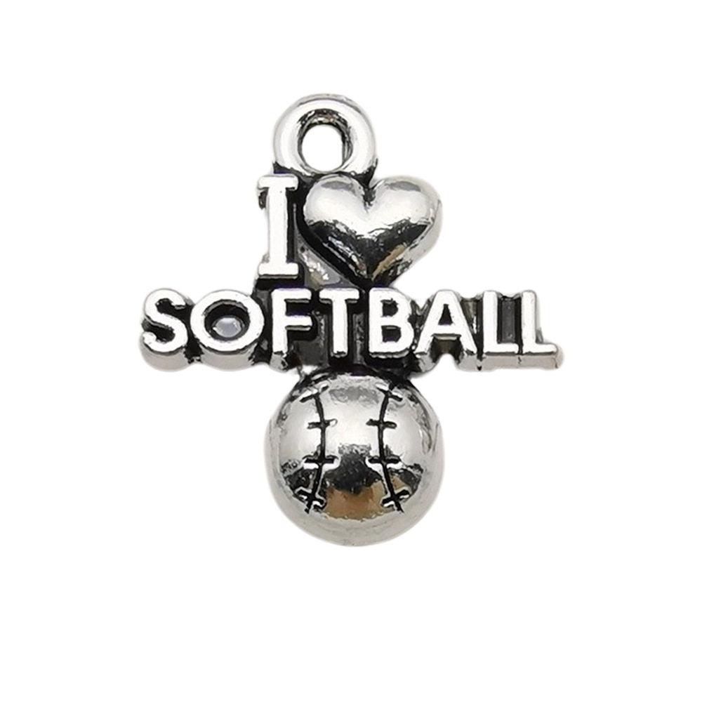 70款运动系列合金饰品配件DIY项链手链吊坠服饰篮球啦啦队小挂件