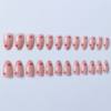 X-0073 Wear Armor European and American Cross-border False Nails Almond-shaped Love Flat Bottom Drill Wear Manicure 24 Removable Pieces