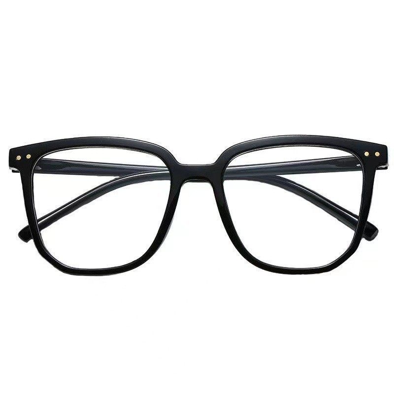 New black anti-blue glasses women's ultra-light Square flat glasses Net red transparent glasses frame Korean glasses wholesale