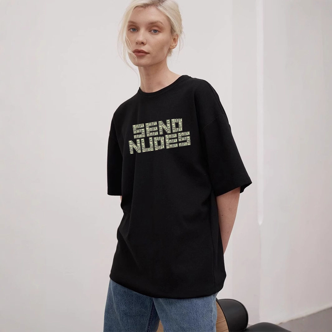 Womens Summer Cotton T Shirt Casual Loose Fit Round Neck Graphic Print Versatile Everyday Wear Wholesale Available