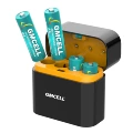 4-bay fast charging kit + [4-cell - aa 3600mah]