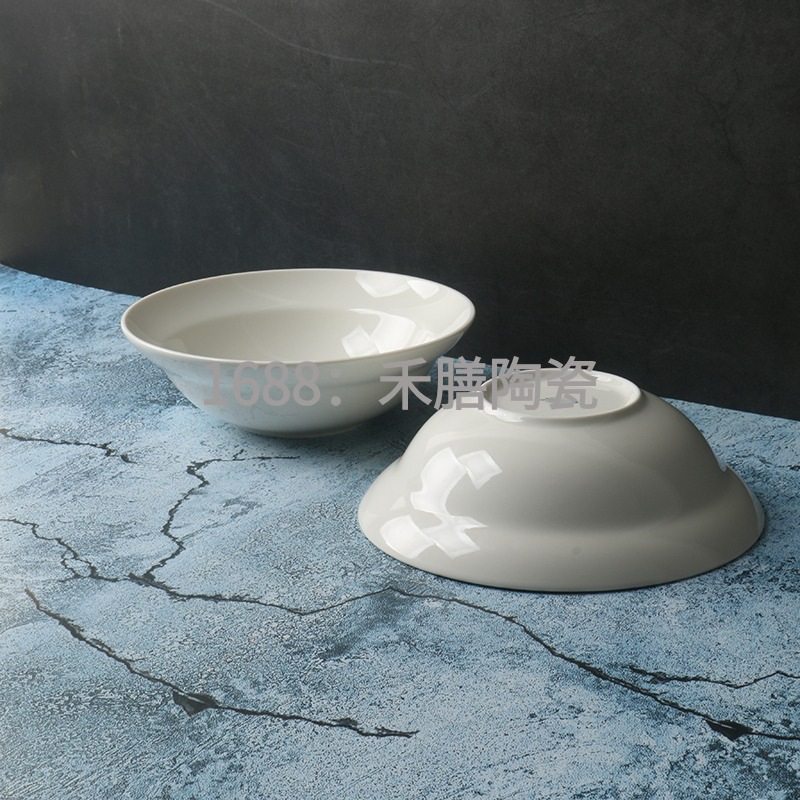 Lusheng Original Order] Especially Beautiful Household Instant Noodle Bowl [Ceramic Tableware Yogurt Bowl] Hotel Supplies Large Soup Bowl