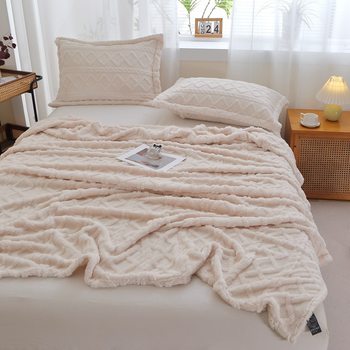 Cross-Border New Flannel Blanket Air-Conditioning Blanket Taffeta Office Nap Blanket Gift Blanket Manufacturer Wholesale