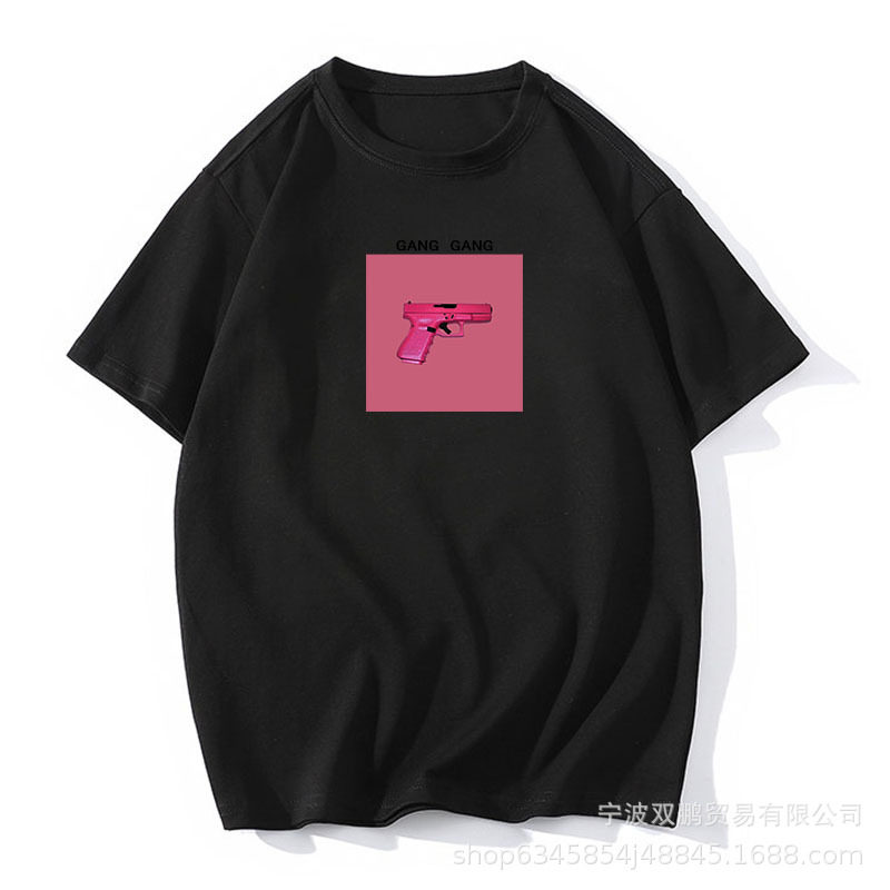 Womens Summer Graphic T Shirt Loose Fit Round Neck 100 Cotton Versatile Style Casual Wear Wholesale Available