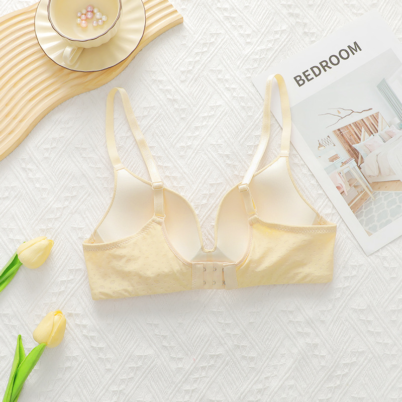 跨境欧美性感少女内衣舒适聚拢小胸显大单件性感调整型收副乳文胸