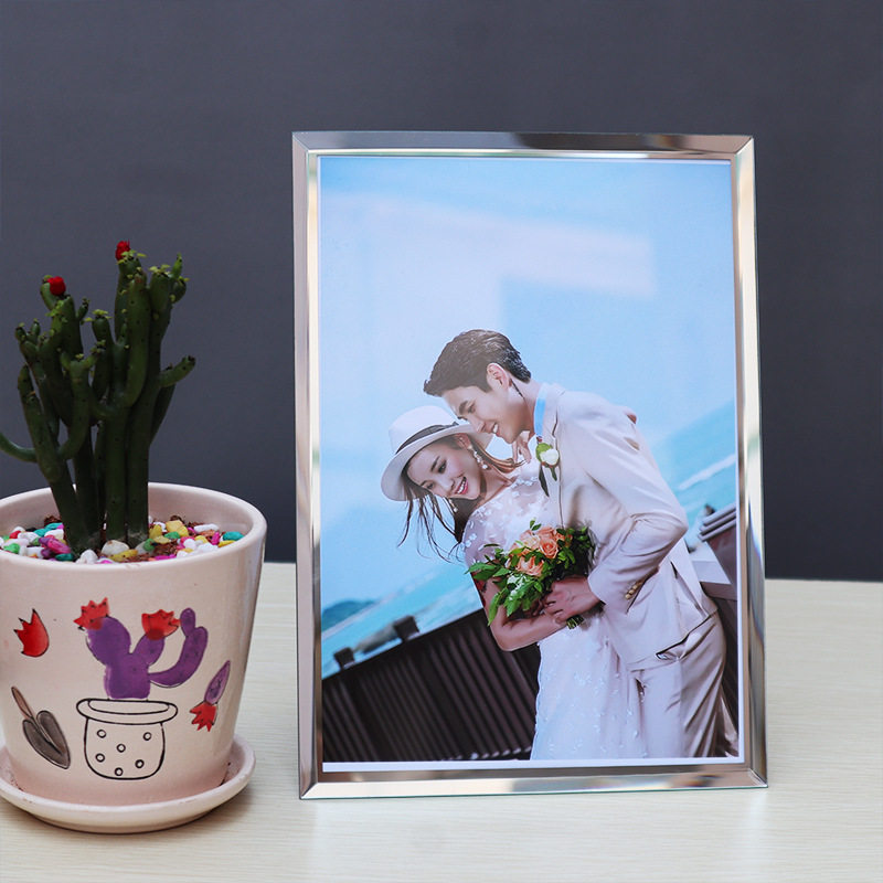 UnilAterAl ClAssy CrystAl GlAss Photo FrAme 6inch 7inch A4 Scenic AreA CertificAte Photo TAble Gift CommemorAtion