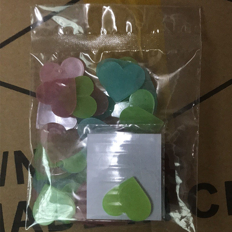 2-3cm夜光星星墙贴装饰荧光五角星跨境彩色发光门窗贴立体冰箱贴