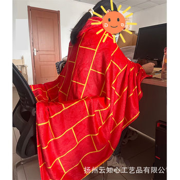 Cross-border mental hospital cassock cape blanket funny trick nap air conditioning blanket cloak blanket dy the same