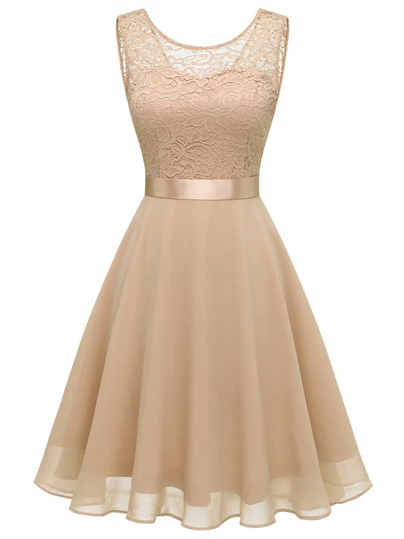 Women's Lace Elegant Sleeveless Dresses