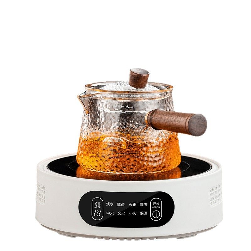 Side Handle Teapot Glass High Temperature Resistant Filter Teapot Household Electric Ceramic Stove Teapot 2024 New Tea Set