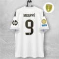 25/26 real madrid white home-no. 9 mbappe+. shijie cup armband