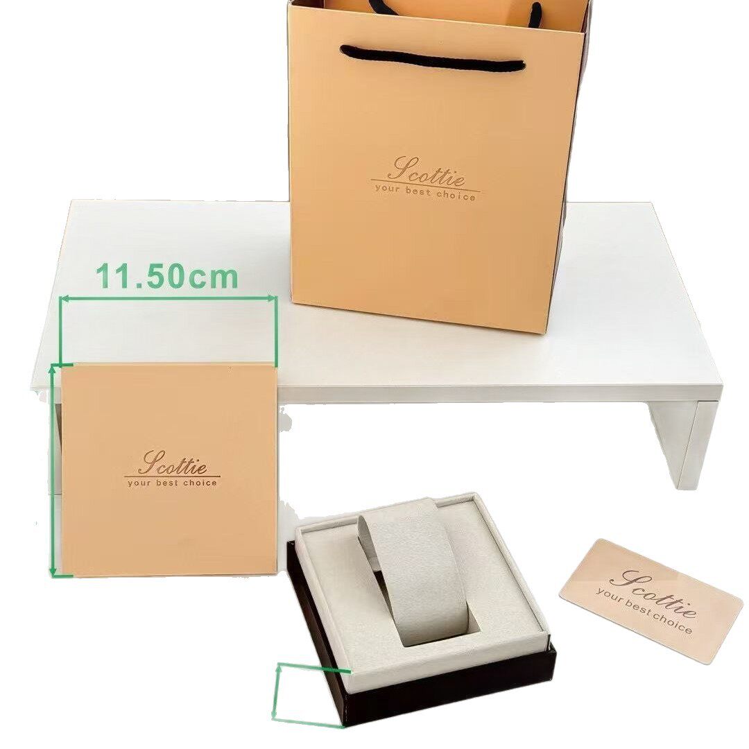Schiottie Watch Box Flip-Top Watch Box Pu Leather Women's Watch Case Watch Outer Packaging Handbag Wholesale