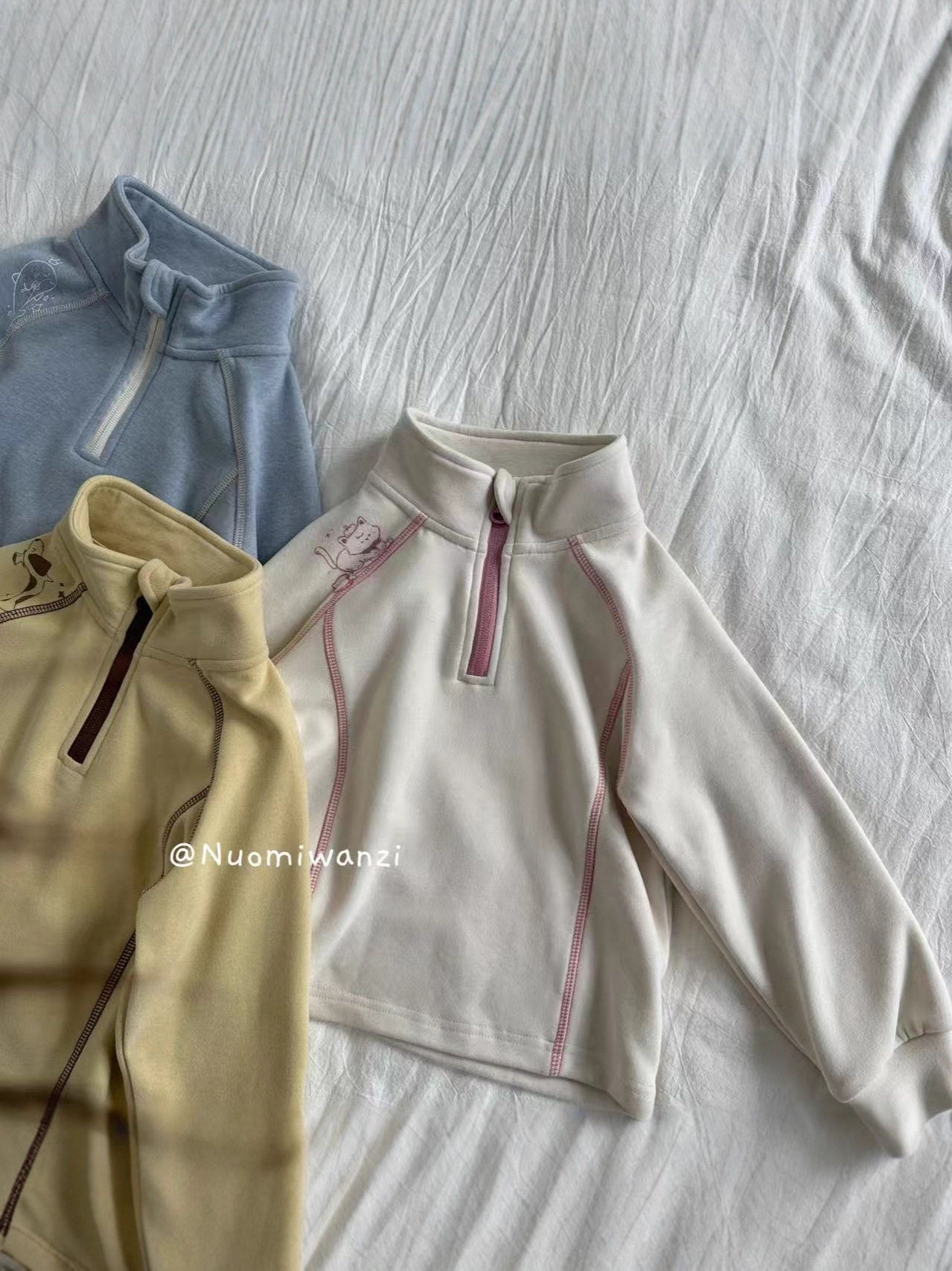 [in Stock] Glutinous Rice Ball Children's Clothing Autumn/Winter New Versatile Printed Comfortable Cute Stand Collar Warm Clothing