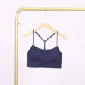 Midnight blue y-shaped vest