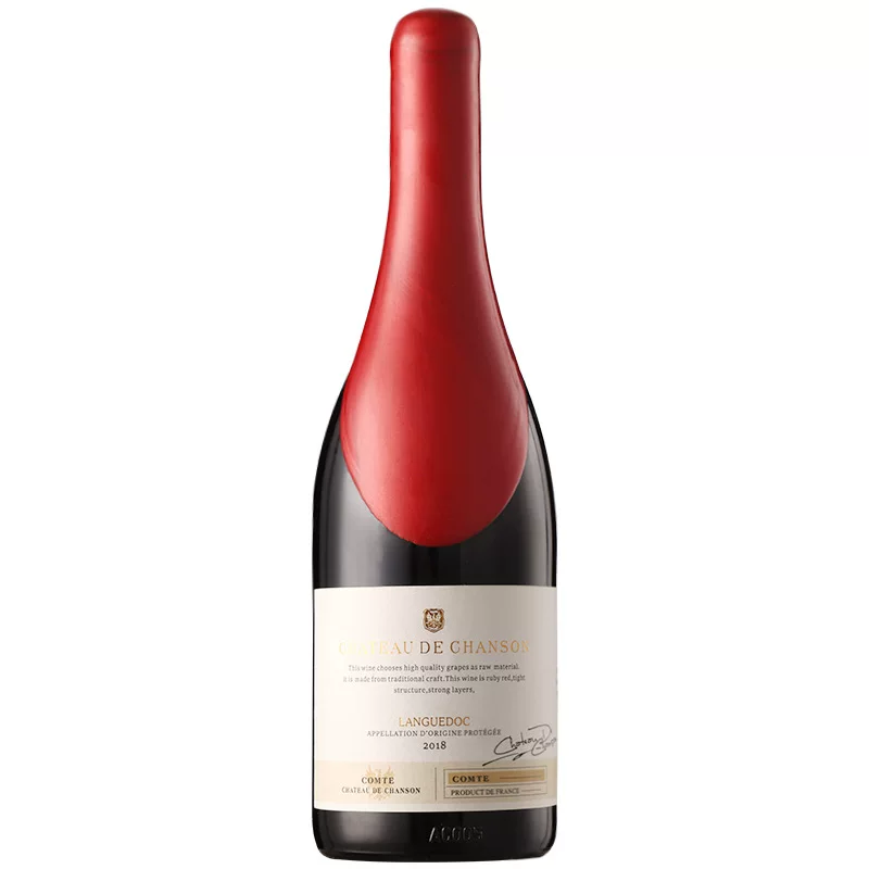 Подарочная коробка с красным винишом Cabernet Sauvignon в оригинальной коробке с жемчужным хлопком, упаковка на 15 градусов воскового запечатывания, французское красное вино