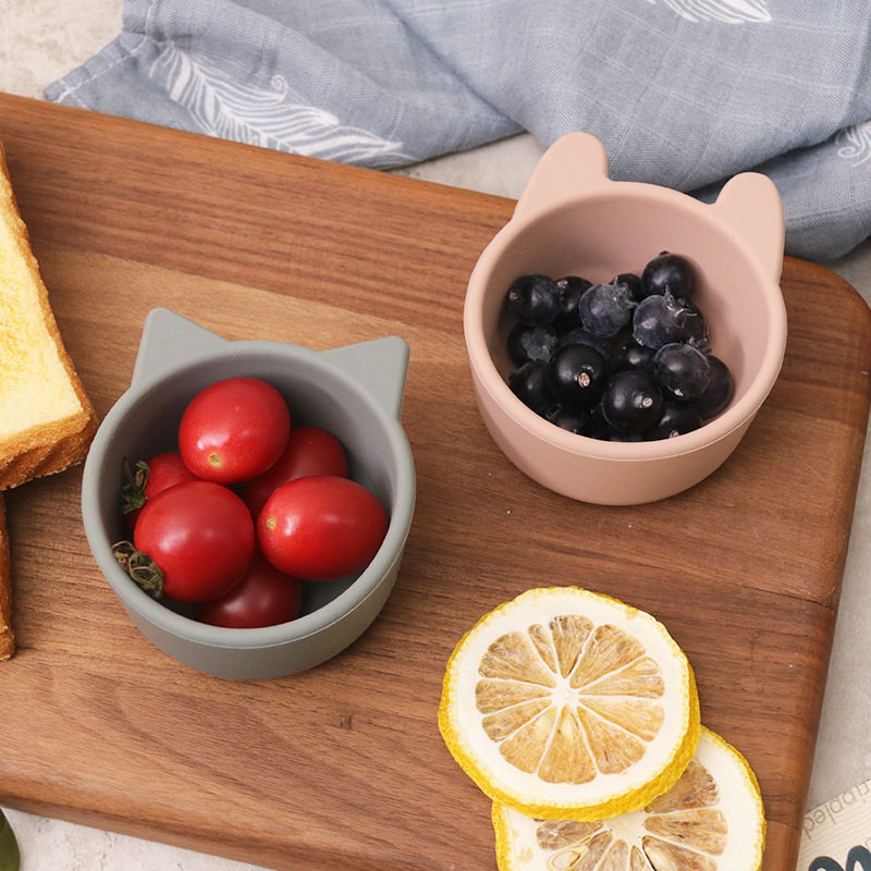Cross-Border New Children's Tableware Silicone Bowl Baby Baby Food Bowl Snack Bowl Mother and Baby Supplies Factory Wholesale