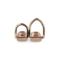 Two hollow rose gold (thick five-pointed star on the back)
