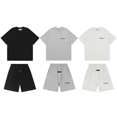 2026 Cross-Border Trendy Brand Fog Sub-Line Ess Printed Short-Sleeved T-Shirt High Street Pure Cotton Essentialsfearofgod